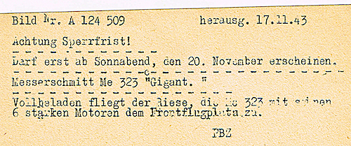 Naam: Foto 397a. Me 323 D-6 (RF+XM, WNr. 1139. Persfoto, 1943, az kopie.jpeg
Bekeken: 773
Grootte: 277,7 KB
