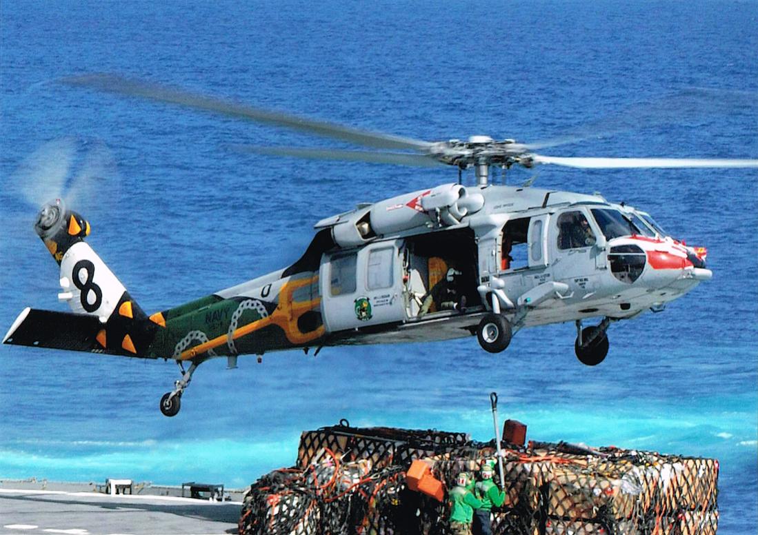 Naam: Foto 566. Sikorsky MH-60S Seahawk van de %22Eightballers%22 (Helicopter Sea Combat Squadron [HSC.jpg
Bekeken: 382
Grootte: 147,6 KB