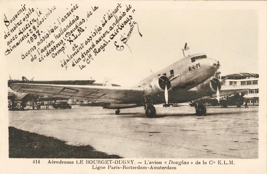 Naam: Kaart 840. KLM DC-2 op Le Bourget-Dugny. 1100 breed.jpg
Bekeken: 699
Grootte: 127,2 KB