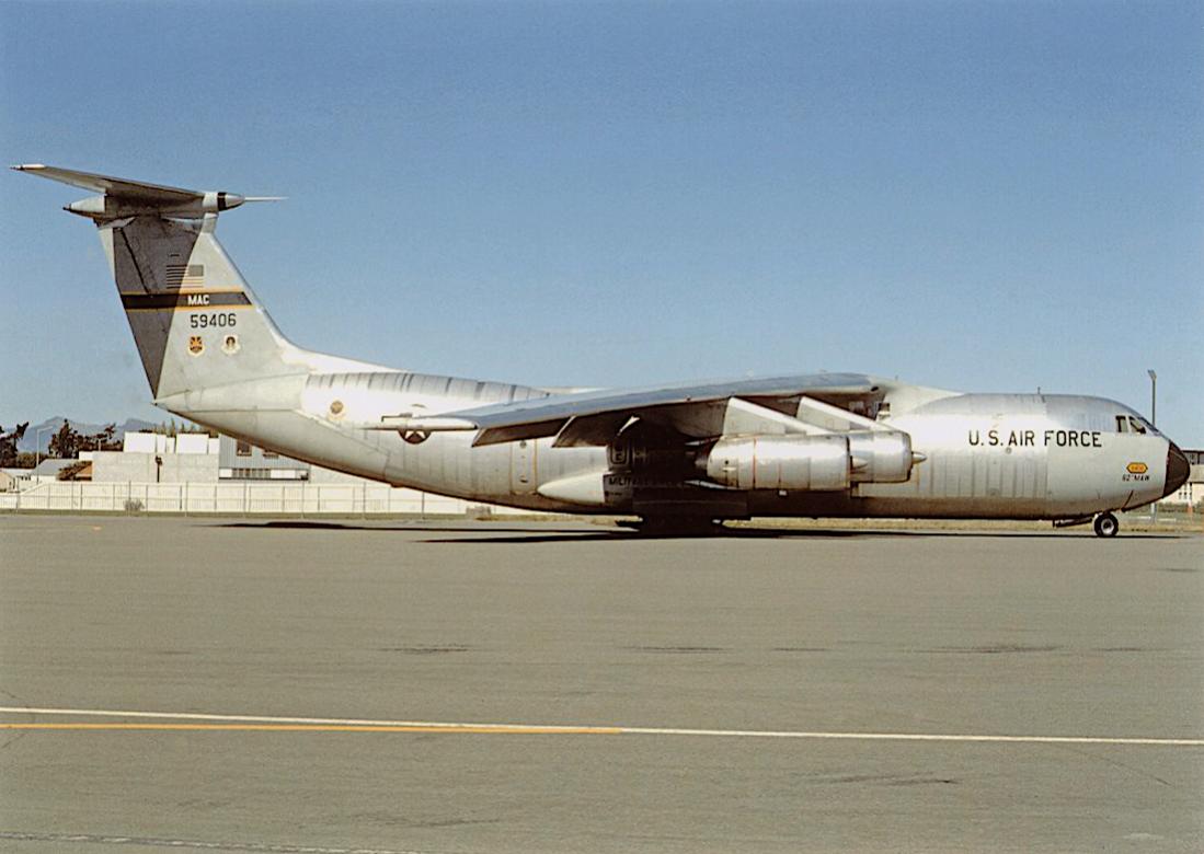 Naam: Foto 889. 59406 (= 65-9406. MSN 300-6143). Lockheed C-141A-LM Starlifter. Converted to C-141B.  .jpg
Bekeken: 538
Grootte: 81,7 KB