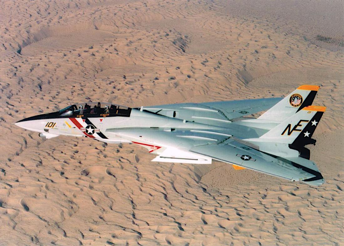 Naam: Foto 910. Grumman F-14 Tomcat. 1100 breed.jpg
Bekeken: 516
Grootte: 138,9 KB