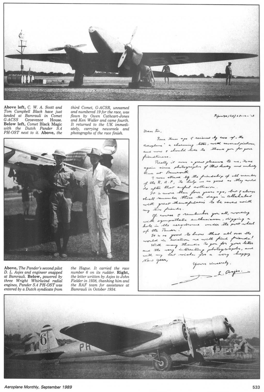 Naam: Pander Postjager & DH.88 Comet at Allahabad Oct1934 (Aeroplane Monthly Sept 1989 p.533).jpg
Bekeken: 383
Grootte: 229,9 KB