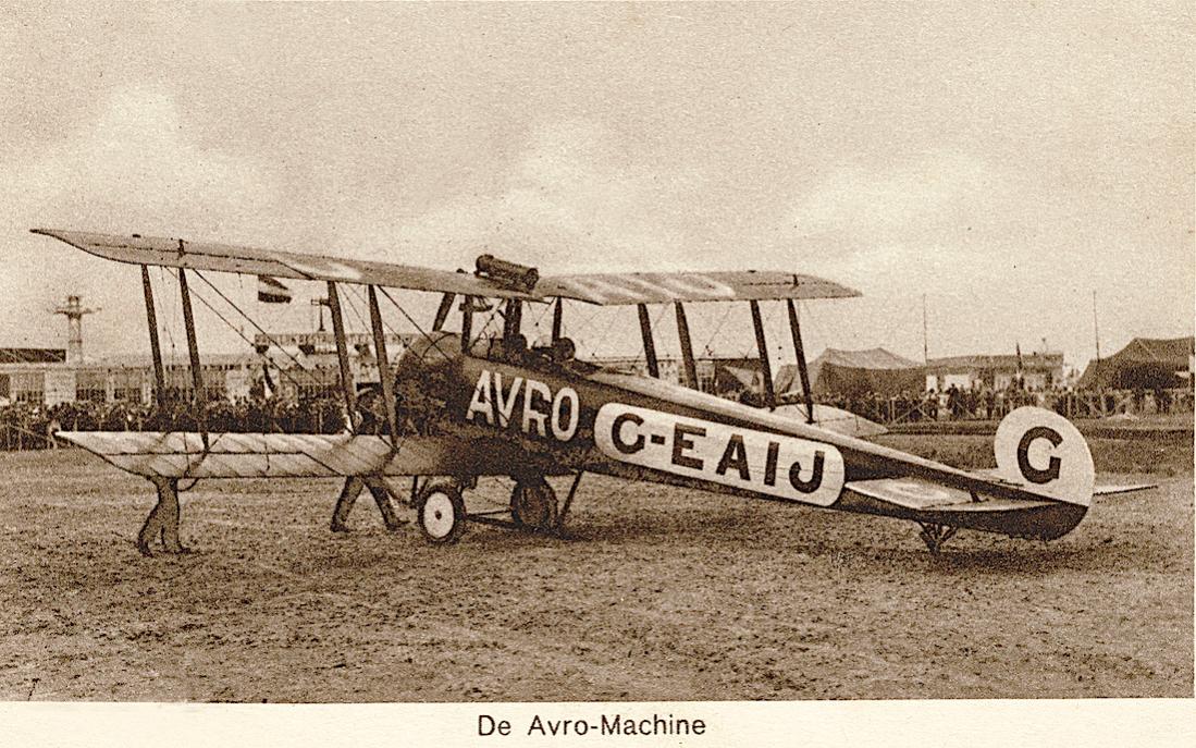 Naam: Kaart 848. ELTA 1919. De Avro-Machine. (G-EAIJ. Avro 504K). 1100 breed.jpg
Bekeken: 932
Grootte: 175,7 KB